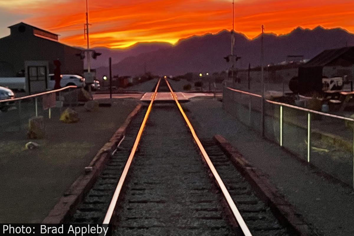Fan Photo: Sunset on the Rails