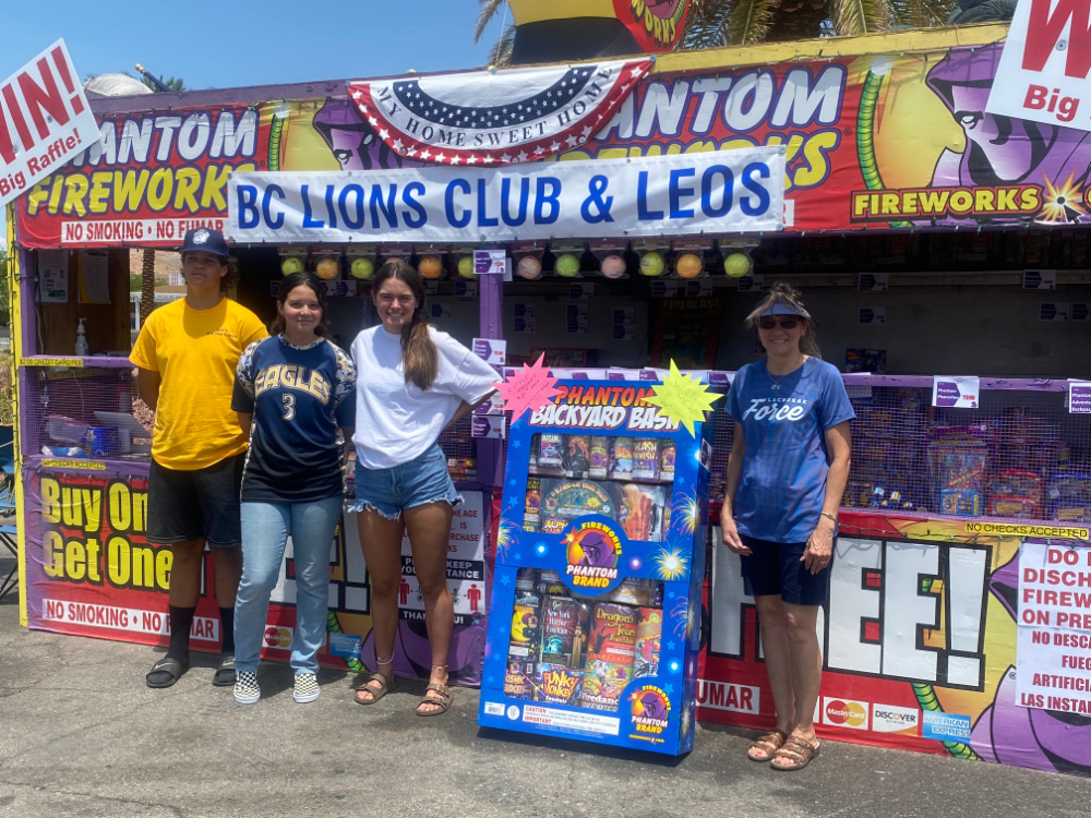 Lions Club Fireworks Booth Opens July 1