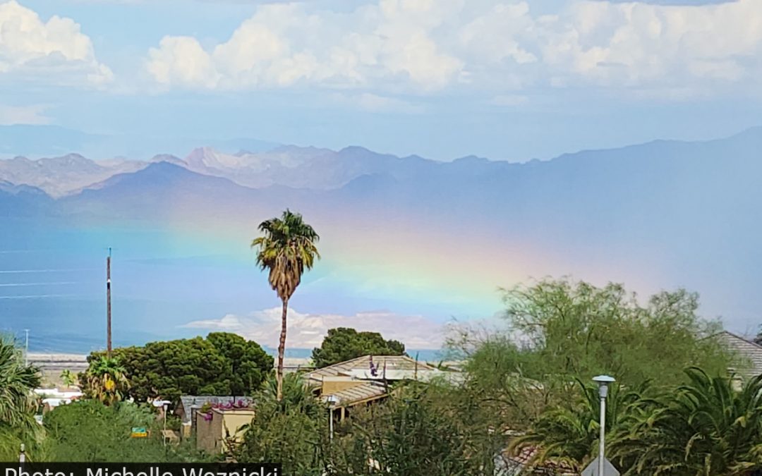 Fan Photo: Rainbow on the Horizon by Michelle Woznicki
