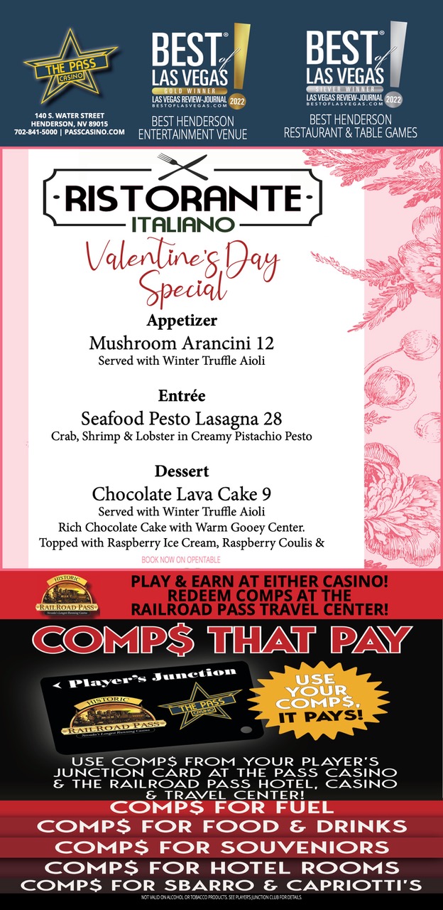 Railroad Pass Hotel and Business News Feb 9 Boulder City Nevada