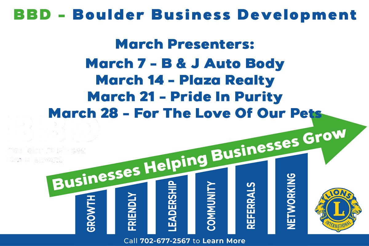 BBD March Biz News Boulder City, NV