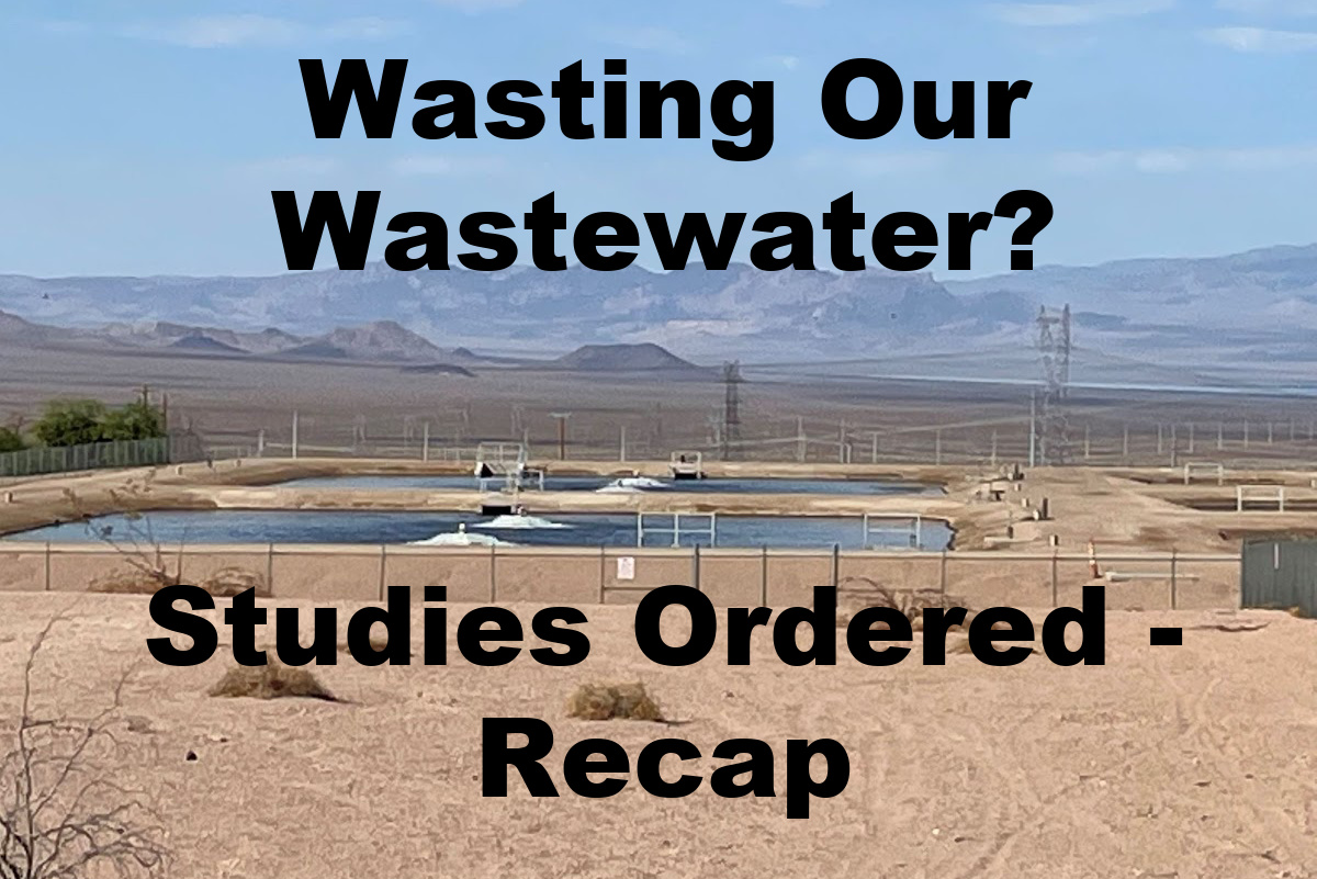 Wastewater Recap Boulder City, Nevada