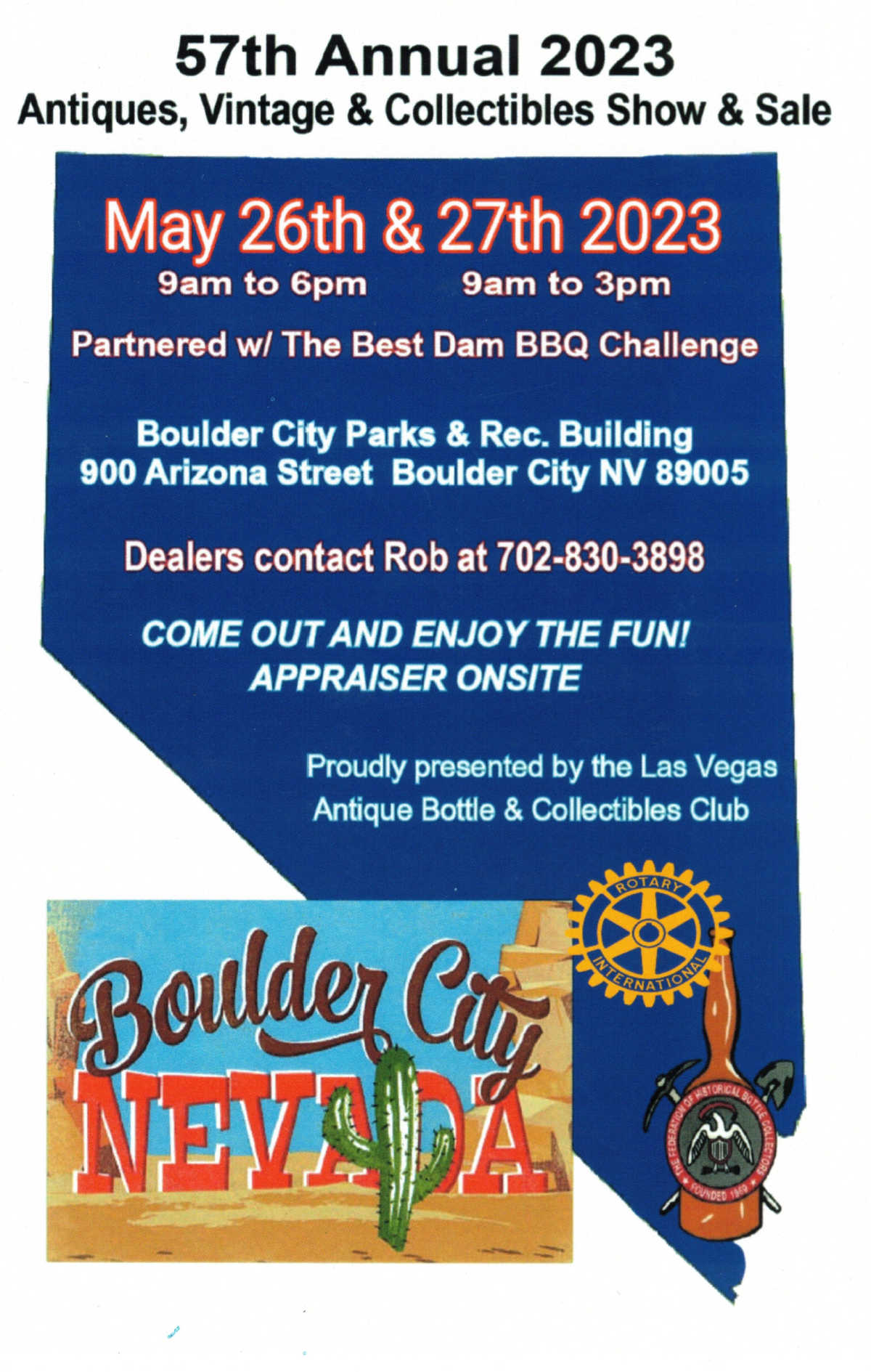 Event Ad 2023 Show Flyer Boulder City, NV