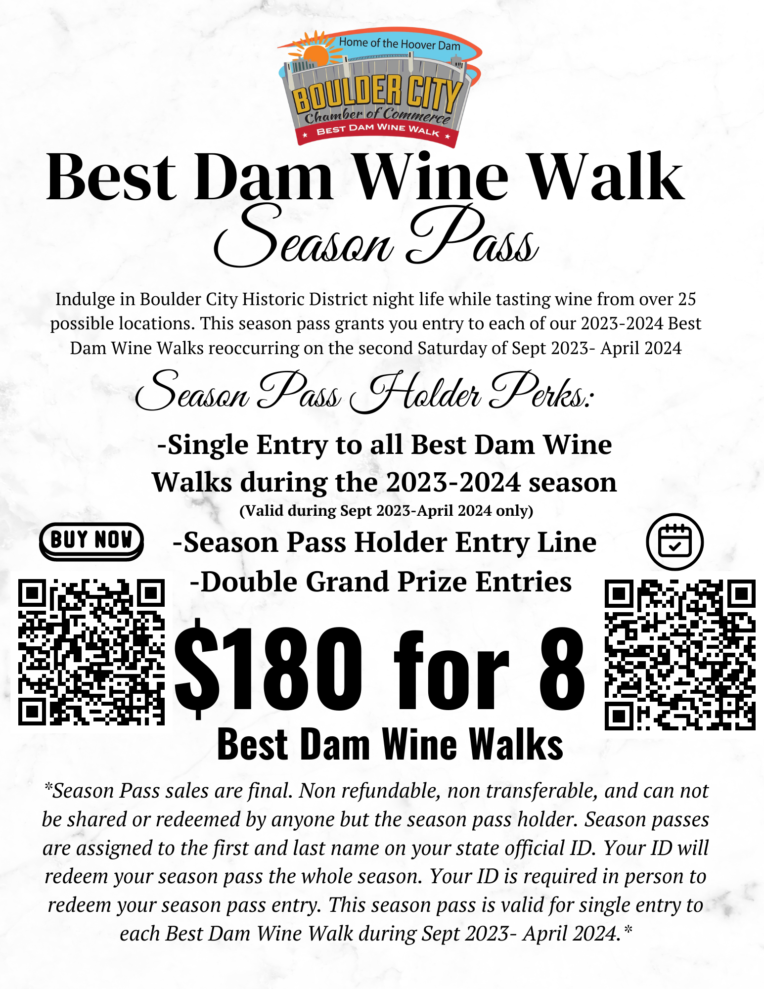 Season Pass Newspaper Graphic Boulder City Nevada