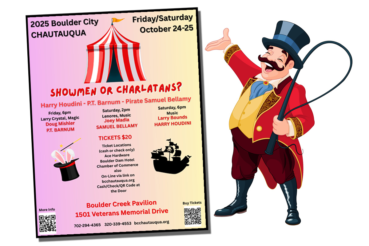 Boulder City Chautauqua Coming September 15th