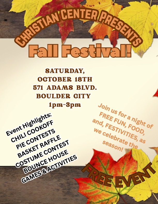 Christian Center Fall Festival Boulder City Nevada