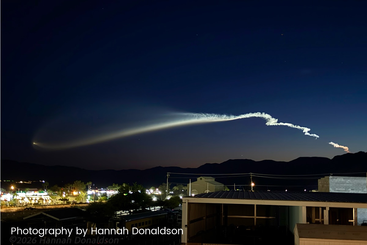 Fan Photo: SpaceX Skies by Hannah Donaldson
