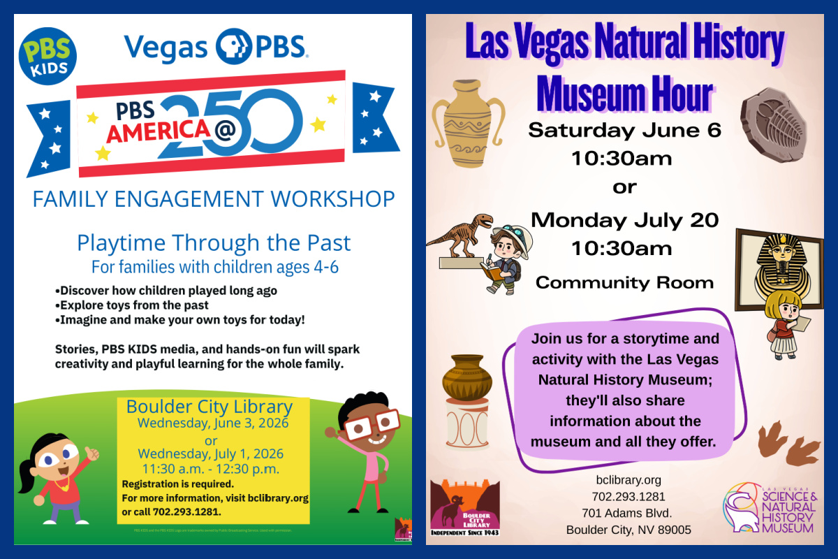 Library1 June 2026 Boulder City Nevada