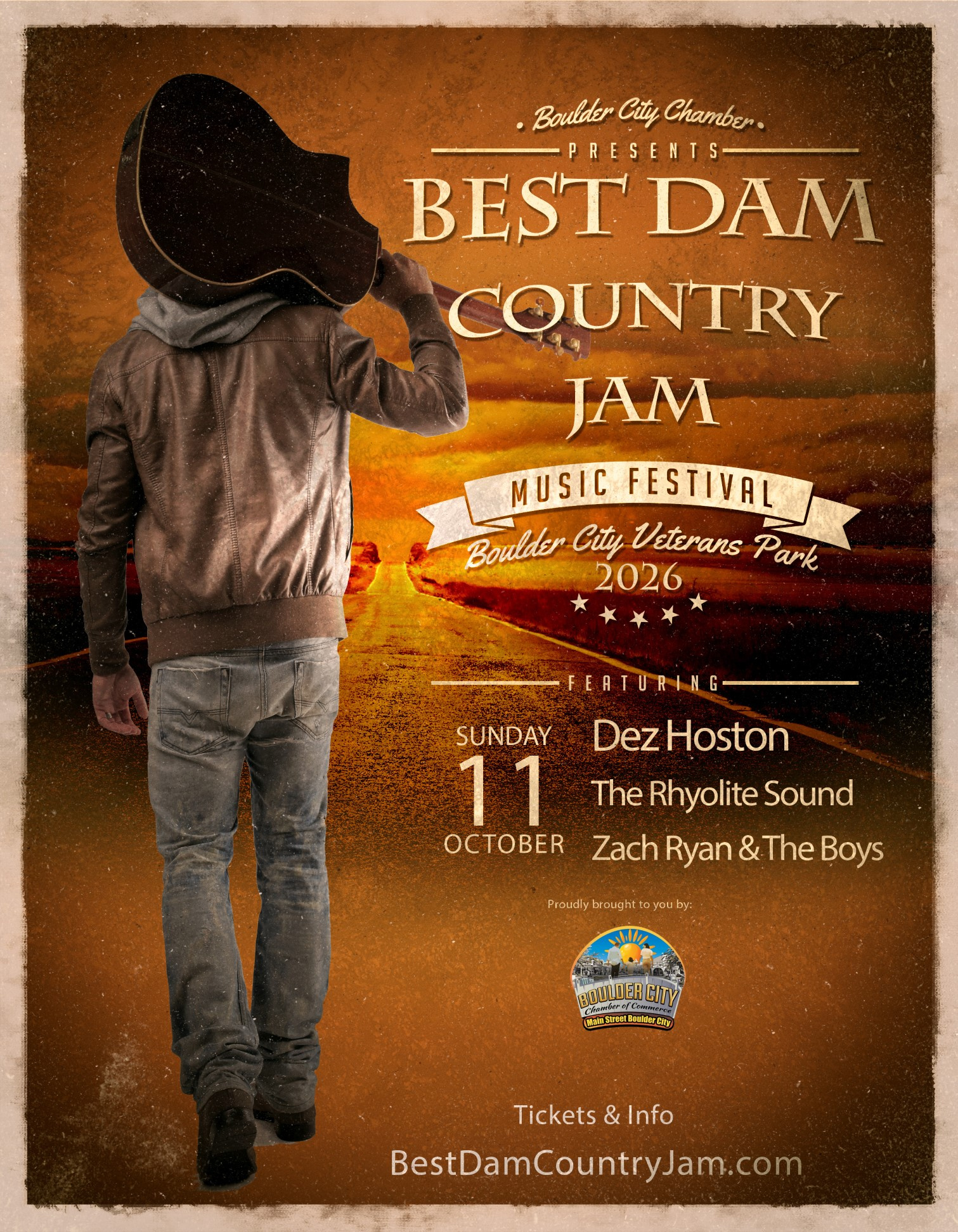 BestDamCountryJamFlyer Boulder City Nevada