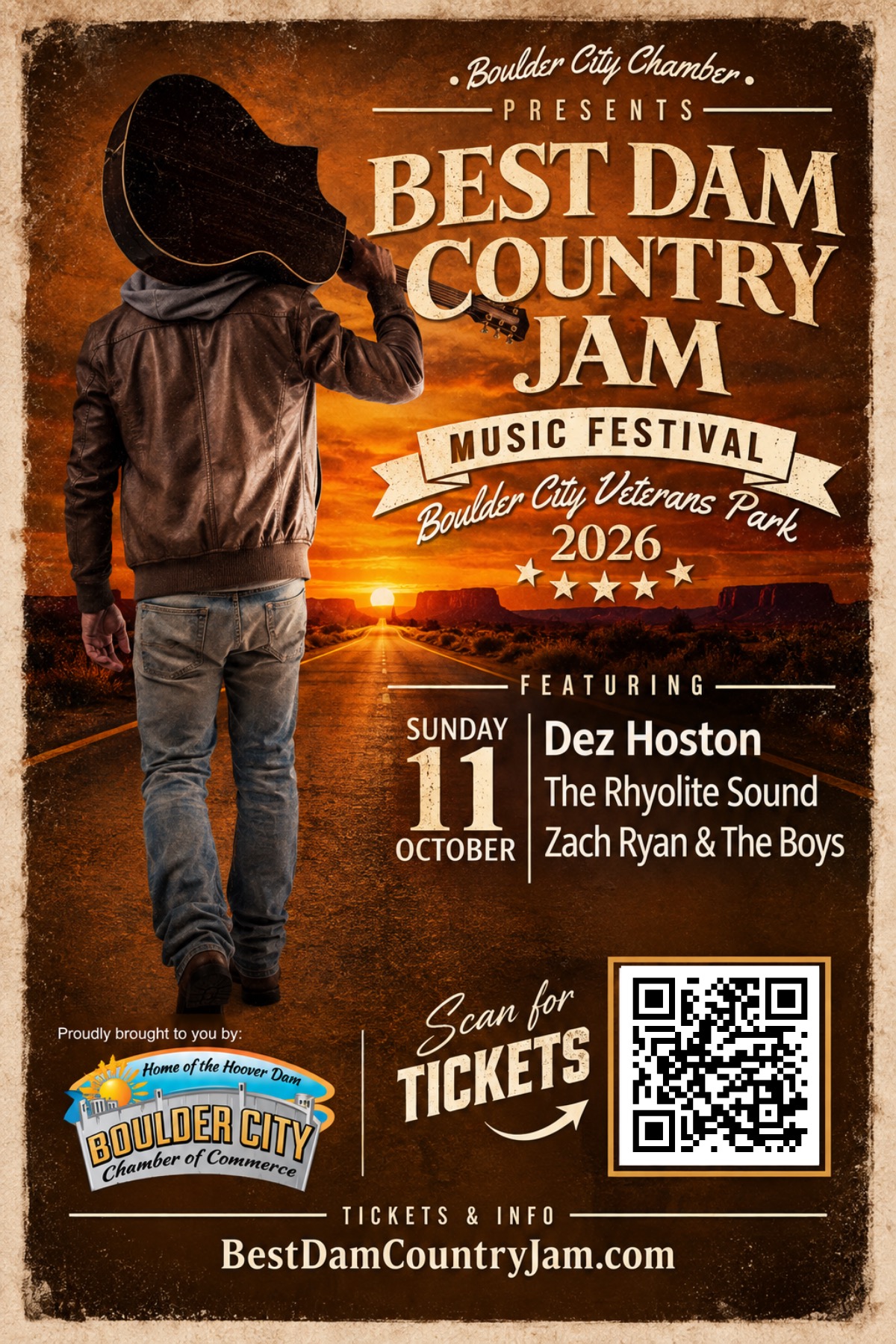 Best Dam Country Jam Flyer