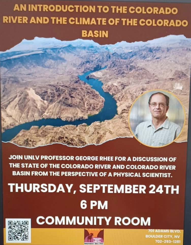 Colorado River discussion with Professor George Rhee