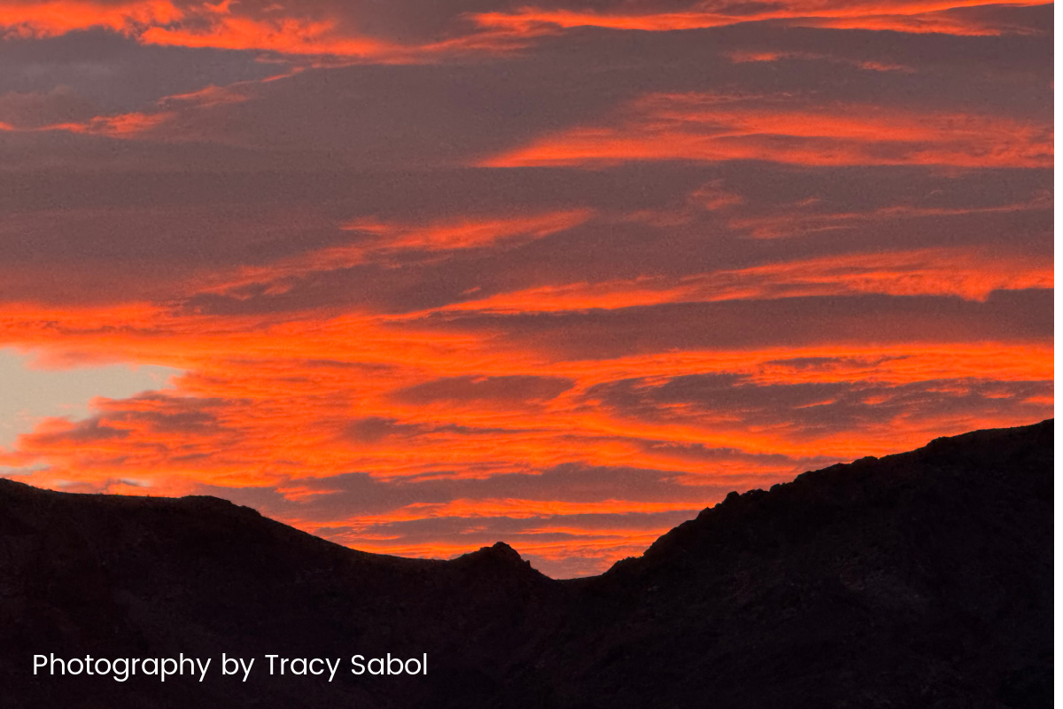 Fan Photo: Fiery Sunset by Tracy Sabol