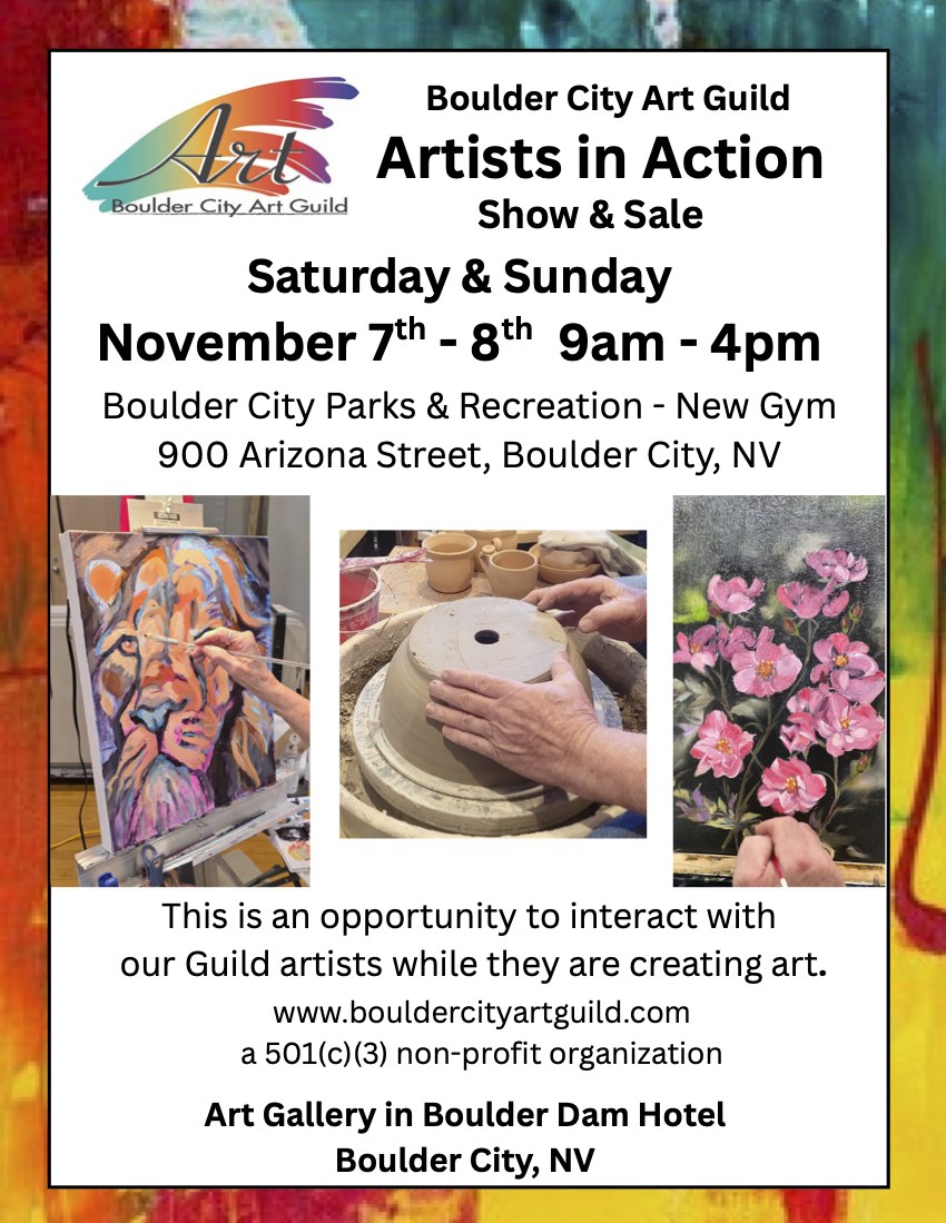 Artists in Action Art Sale and Show poster