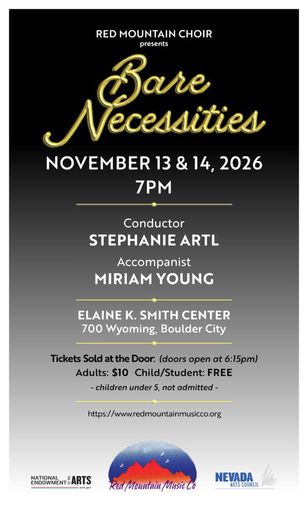 Red Mountain Choir presents Bare Necessities show poster