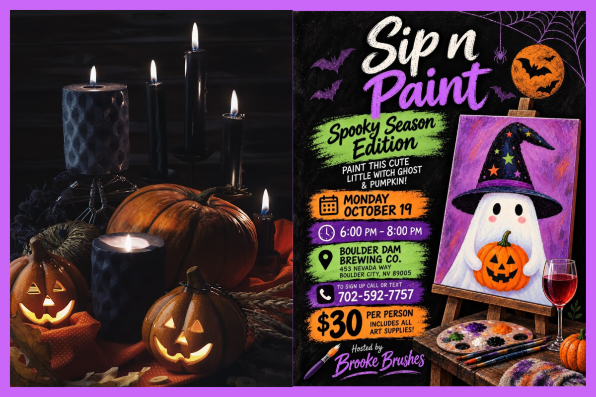 Boulder Dam Brewing Company Spooky Season Sip n Paint, October 19