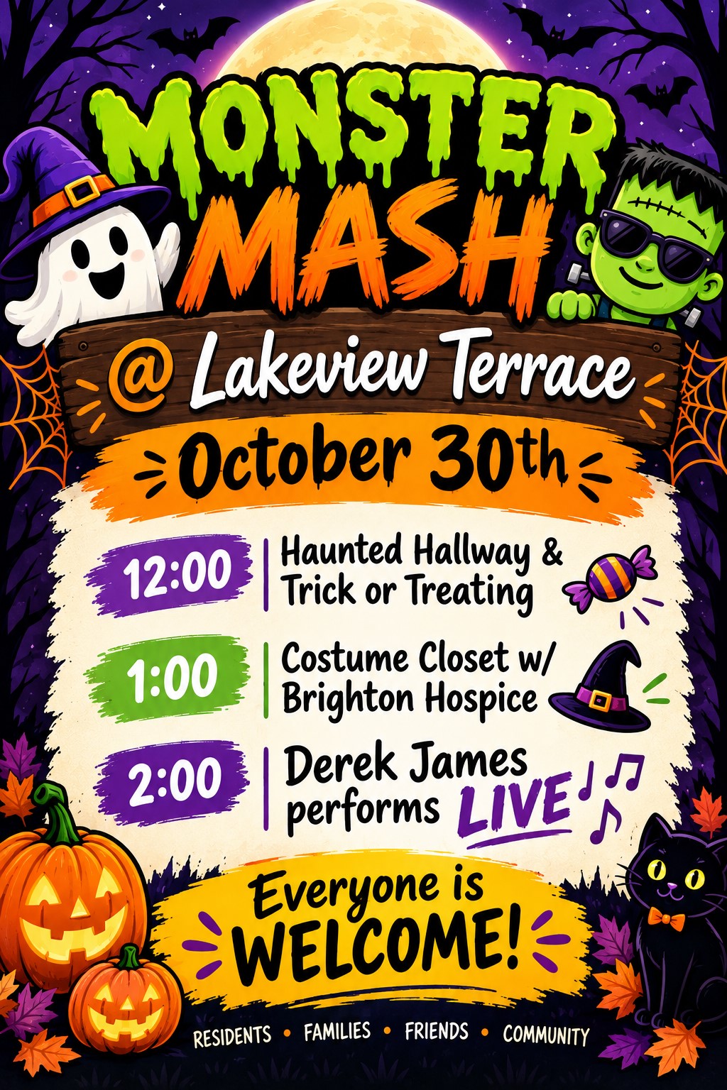 Monster Mash at Lakeview Terrace, October 30th