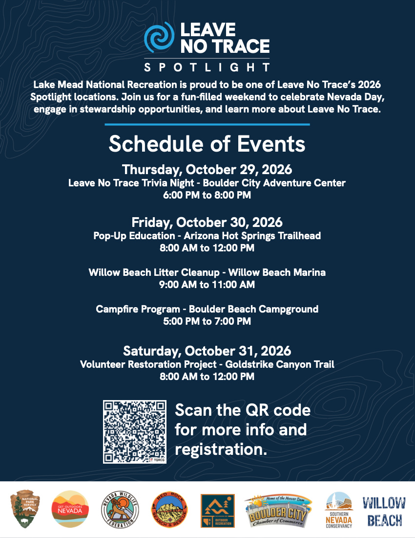 National Park Service weekend events flyer