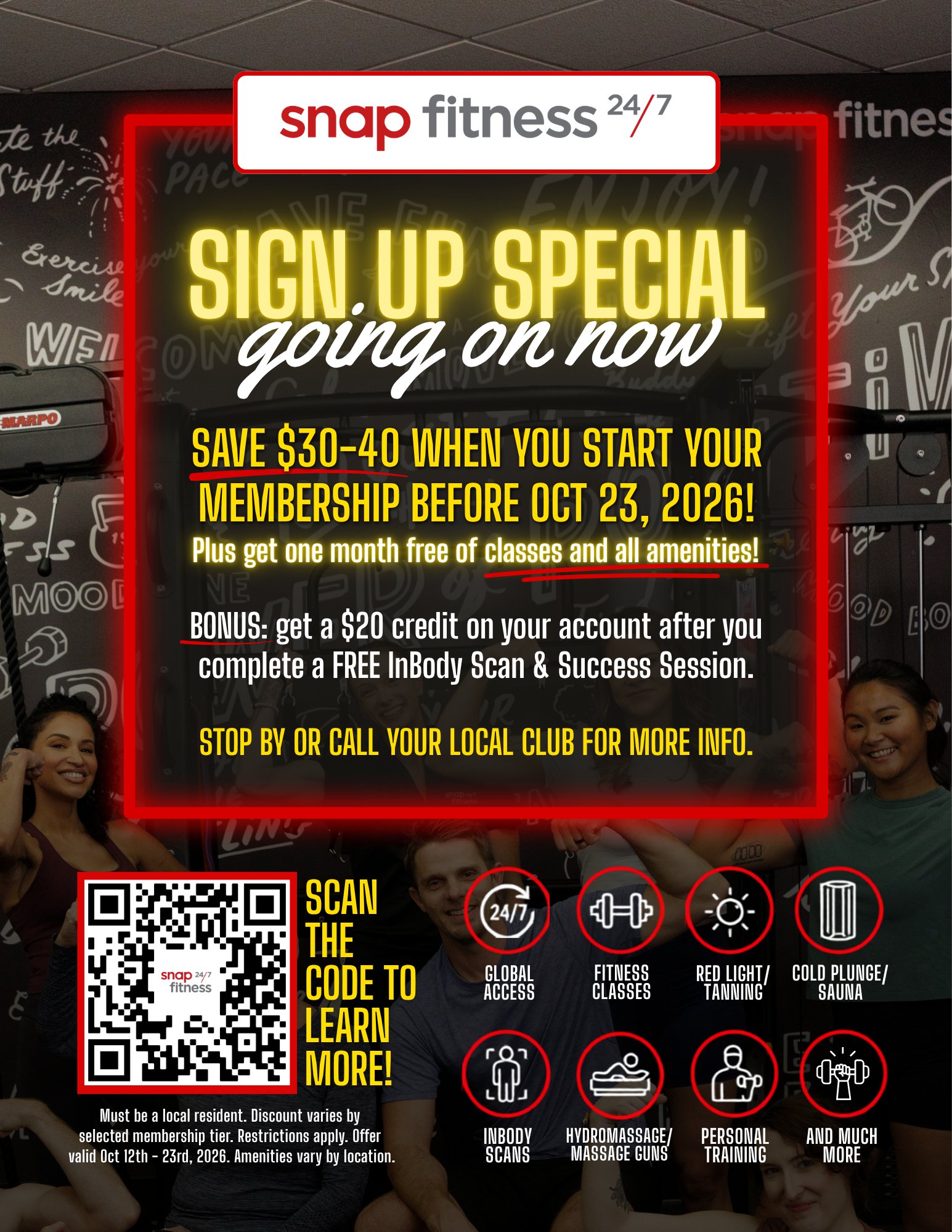 Snap Fitness Sign Up Special